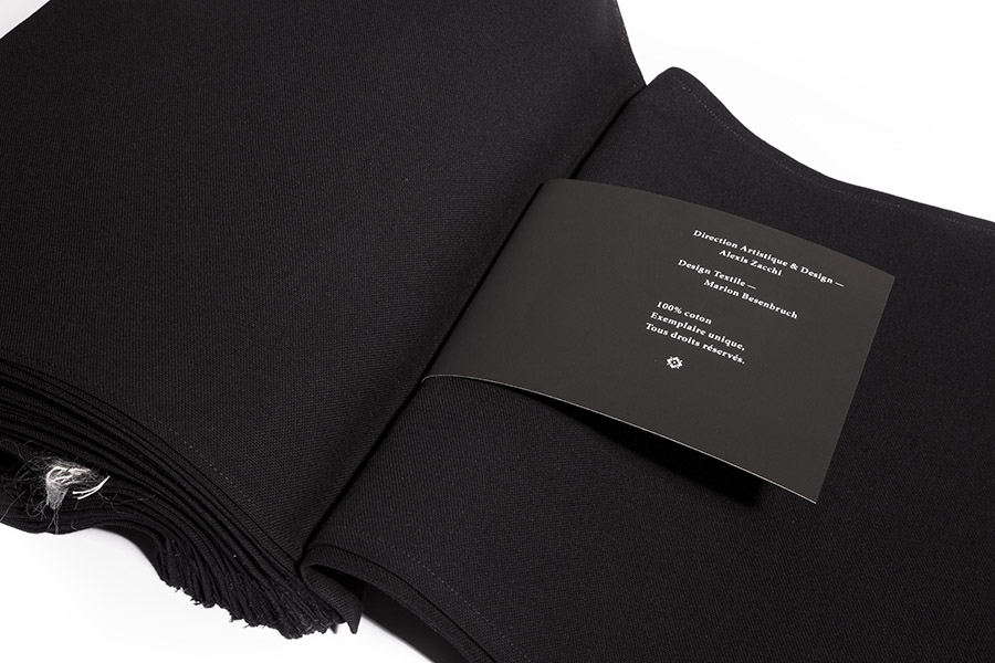 Editorial Design made of pure cotton sheets binded together